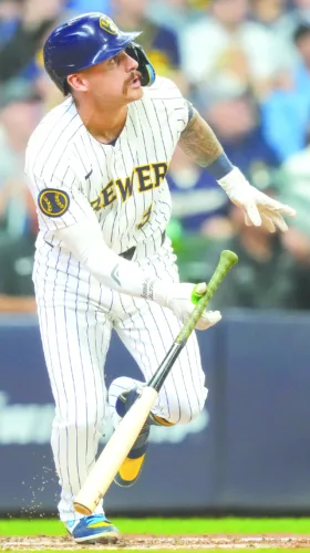 Brewers finally cooled off Sunday after clinching